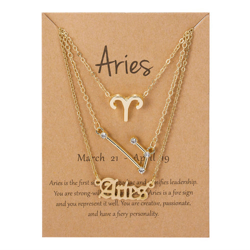 Load image into Gallery viewer, Zodiac Sign Pendant Necklace
